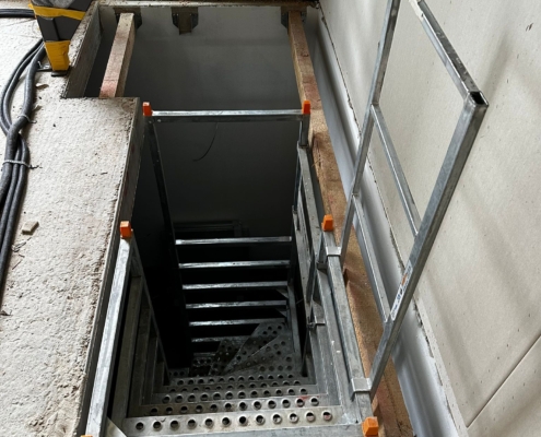 bautreppemieten - 1 Geschoss 1:4-gewendelt vom UG-EG - 2