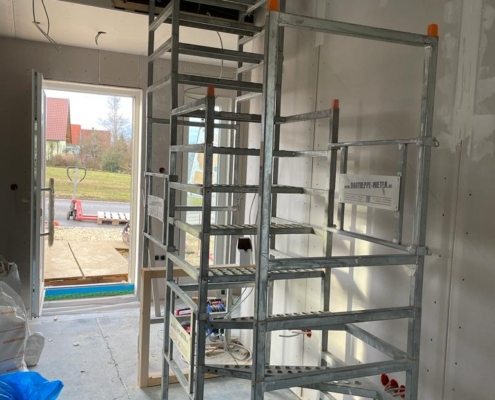 bautreppemieten - 1 Geschoss Sonderhöhe Gerader Lauf mit gewendeltem Antritt - 4