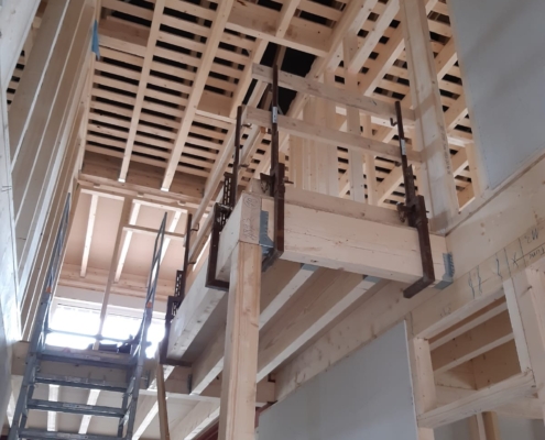 bautreppemieten - 1 Geschoss gerade Sonderhöhe mit Geländer - 3