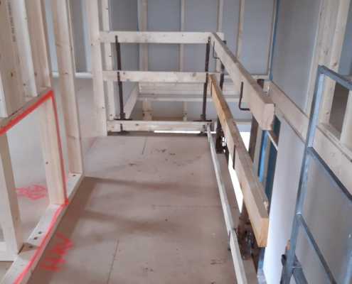 bautreppemieten - 1 Geschoss gerade Sonderhöhe mit Geländer - 4