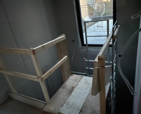 bautreppemieten - 2 Geschosse Bautreppe mit Stegbau - 5