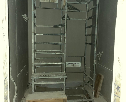 bautreppemieten - 2 Geschosse Bautreppe mit Stegbau - 6