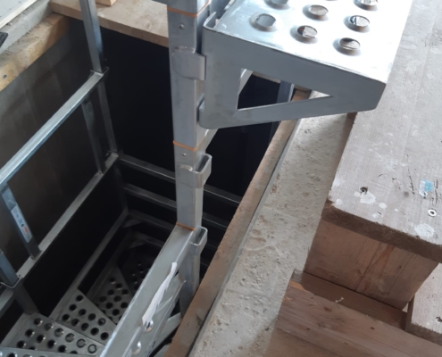 bautreppemieten - 2 Geschosse Sonderhöhe mit Stegbau - 3