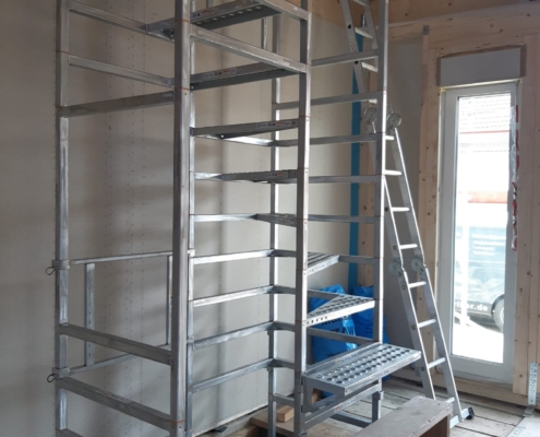 bautreppemieten - 2 Geschosse Sonderhöhe mit Stegbau - 4