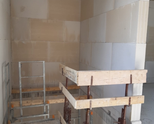 bautreppemieten - 2 Geschossen 1:2-gewendelt mit Stegbau - 3